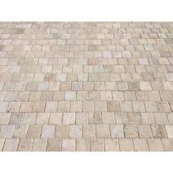 Pavé travertin beige 15 x...